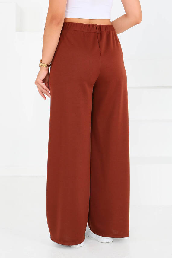 Önden Bağlamalı Pantolon Kahve - 27553 - 5