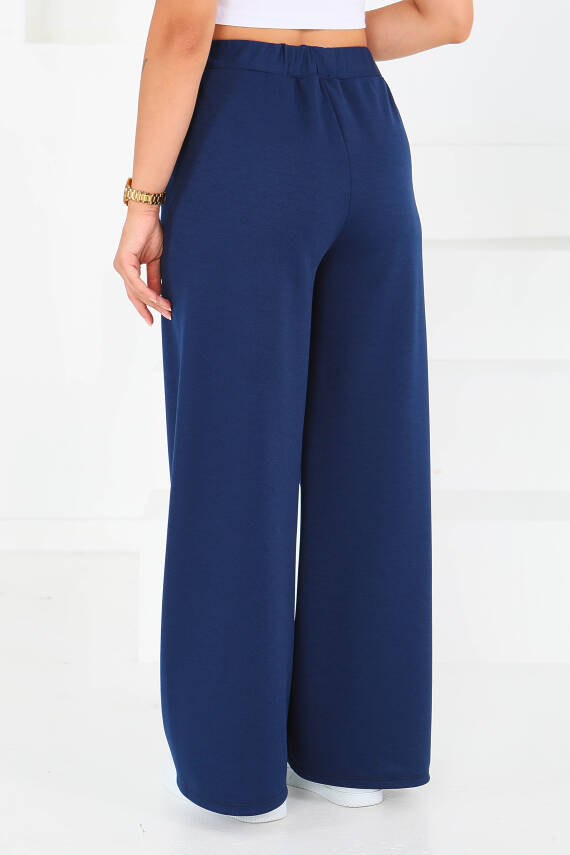 Önden Bağlamalı Pantolon Lacivert - 27553 - 5