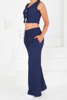 Önü Bağlamalı Takım Lacivert - 27537 - 4