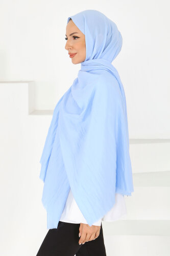 Pamuk Soft Şal Bebe Mavi - 27591 - 3