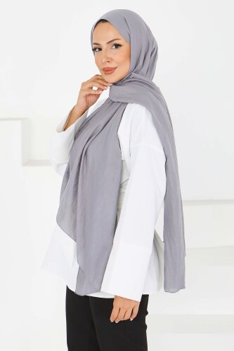 Pamuk Soft Şal Gri - 27591 - 3