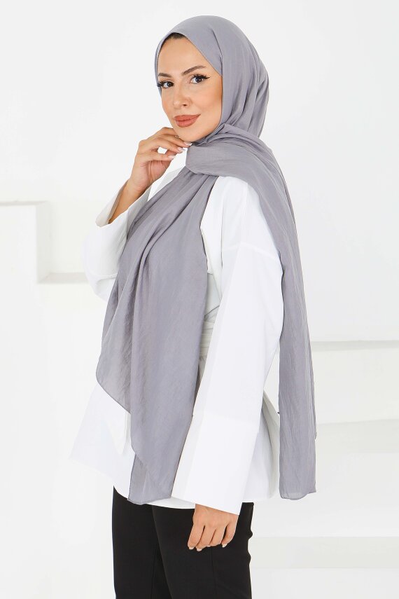 Pamuk Soft Şal Gri - 27591 - 3