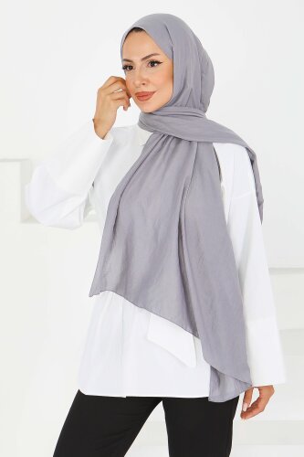 Pamuk Soft Şal Gri - 27591 - 4