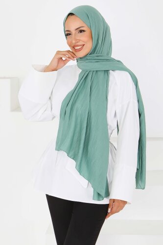 Pamuk Soft Şal Haki - 27591 - 4