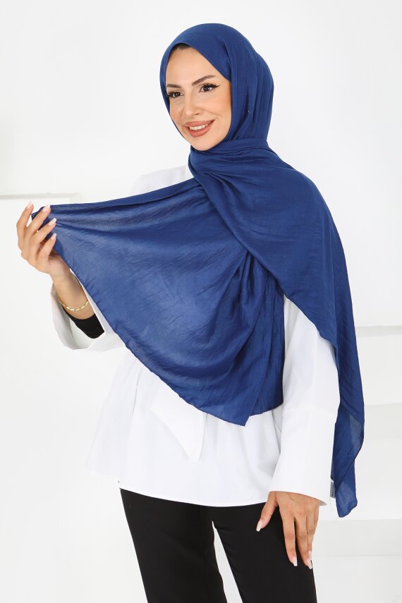 Pamuk Soft Şal Lacivert - 27591 - 3