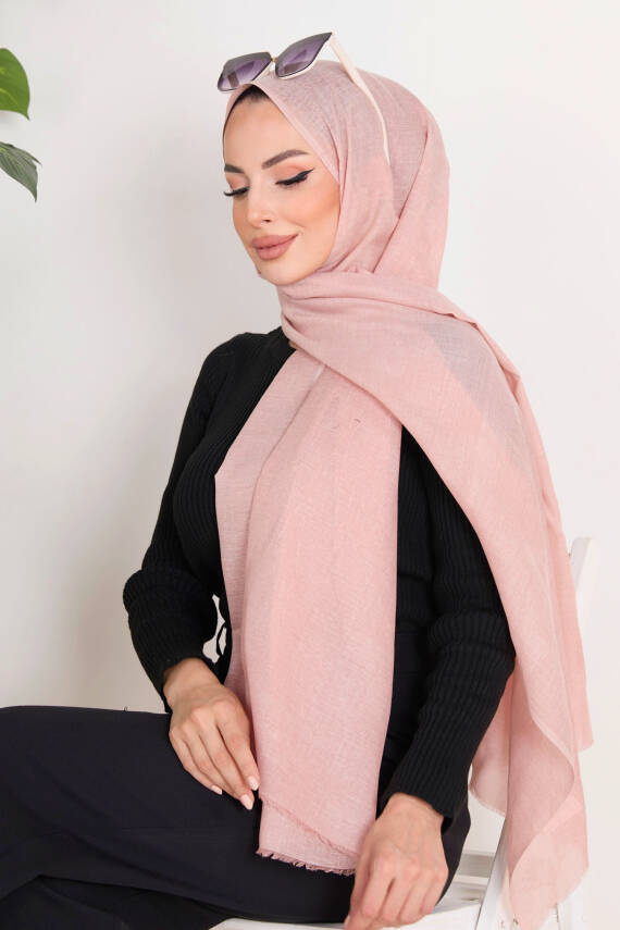 Pamuklu Şal Pudra - 23351 - 1