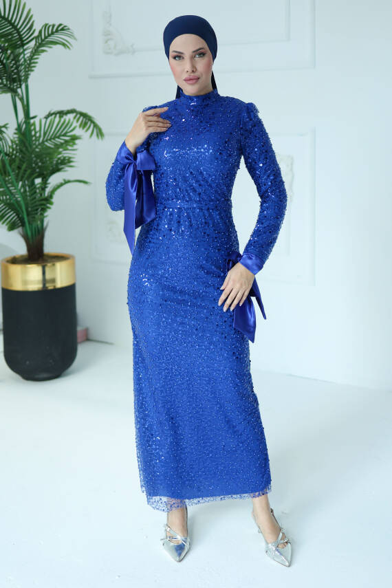 Payetli Abiye Saks - 26562 - 2