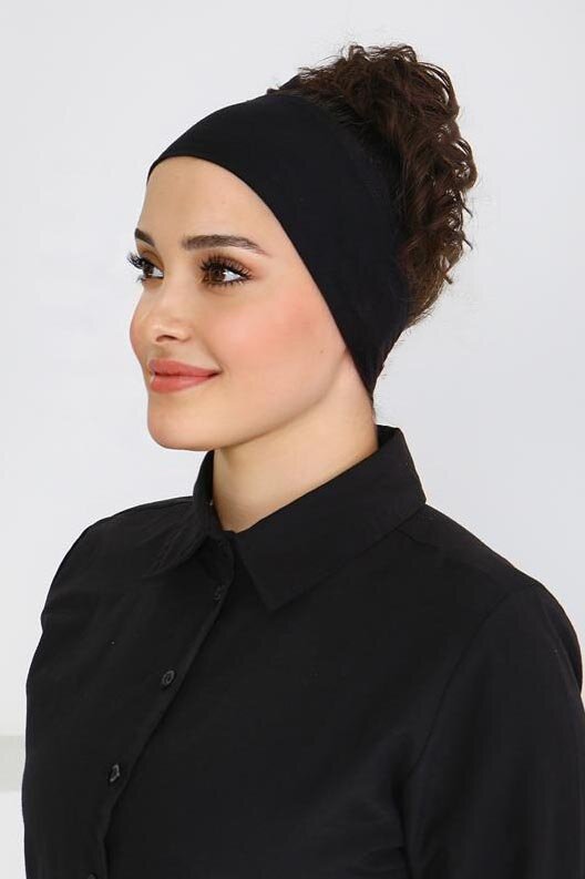 Penye Bandana Siyah - 27620 - 1