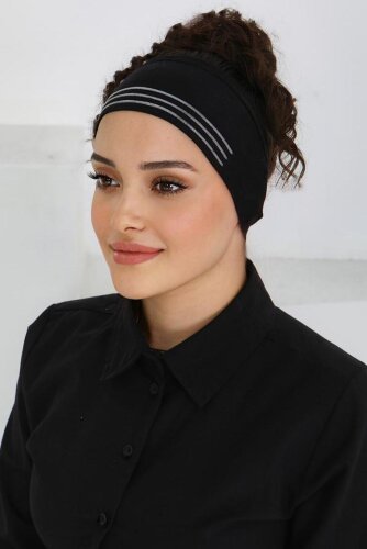 Penye Bandana Siyah - 27620 - 2