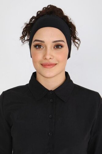 Penye Bandana Siyah - 27620 - 3