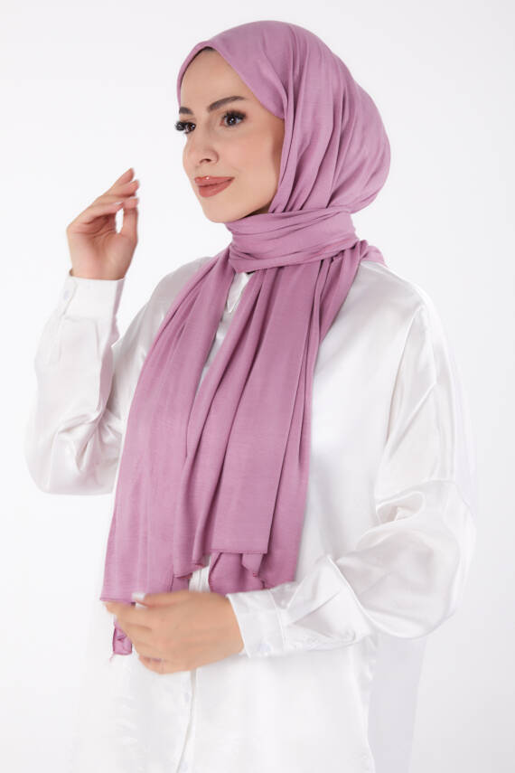 Penye Şal Koyu Lila - 23353 - 2