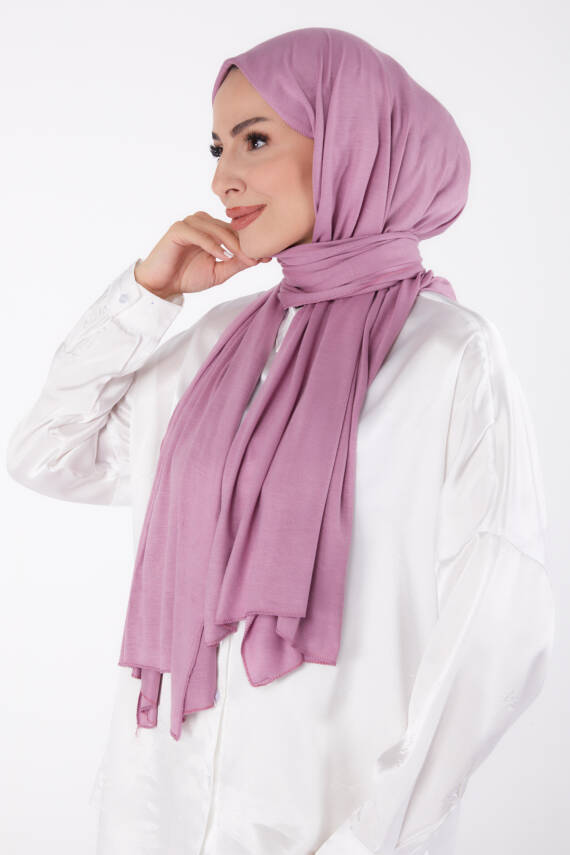 Penye Şal Koyu Lila - 23353 - 3