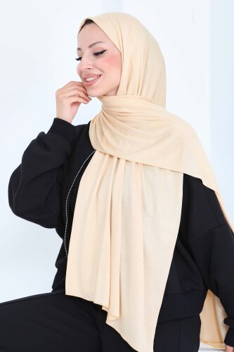 Penye Şal Krem - 27854-KREM - 3