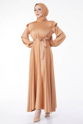 Prenses Kol Abiye Elbise Vizon - 24887 - 1