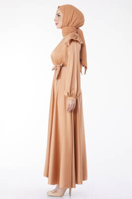 Prenses Kol Abiye Elbise Vizon - 24887 - 4