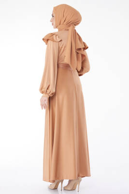 Prenses Kol Abiye Elbise Vizon - 24887 - 6