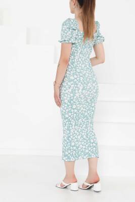 Prenses Kol Yırtmaçlı Elbise Mint - 27292 - 7