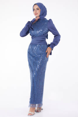Pullu Abiye Ebise Indigo - 26190 - 12