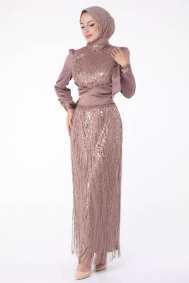 Pullu Abiye Ebise Lila - 26190 - 2