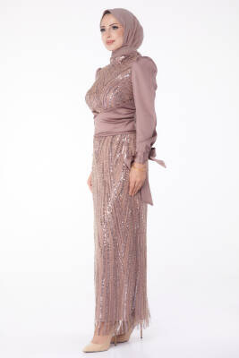 Pullu Abiye Ebise Lila - 26190 - 4
