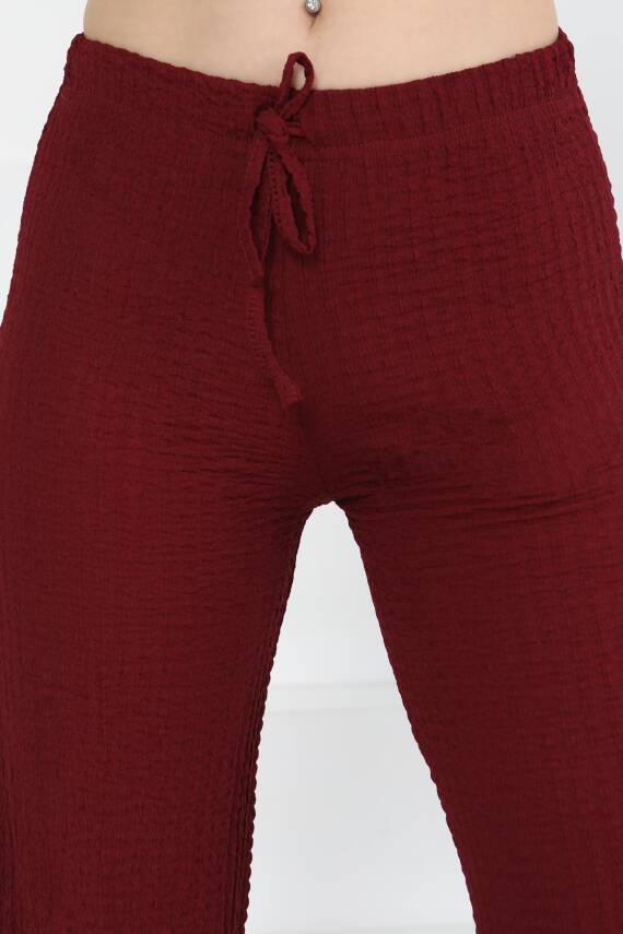 Salaş Pantolon Bordo - 27276 - 4