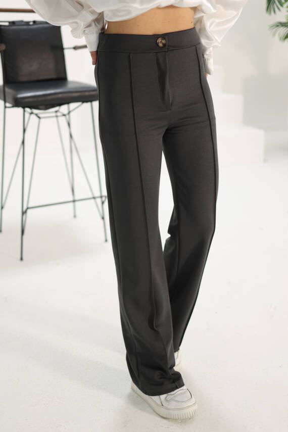 Şerit Detaylı Spor Pantolon Antrasit - 27084 - 3