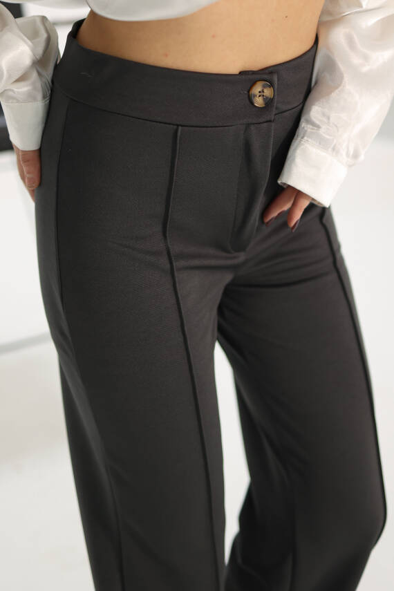 Şerit Detaylı Spor Pantolon Antrasit - 27084 - 4