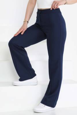 Şerit Detaylı Spor Pantolon Lacivert - 27084 - 2