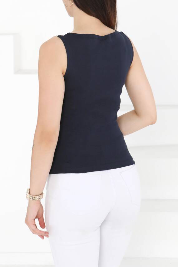 Sıfır Kol Bady Lacivert - 27374 - 4