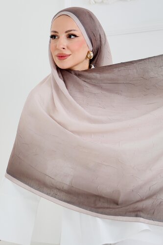 Soft Degrade Bambu Crash Şal Bej - 27915-BEJ - TOFİSA