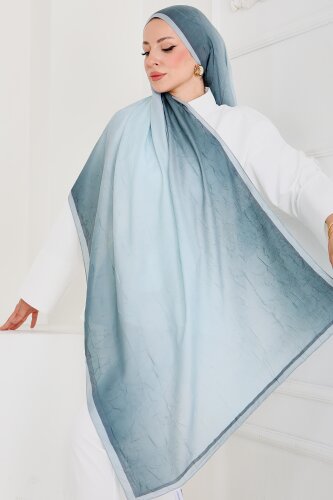 Soft Degrade Bambu Crash Şal Mint - 27915-MINT - TOFİSA