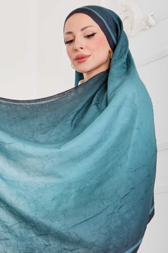 Soft Degrade Bambu Crash Şal Petrol - 27915-PETROL - 3