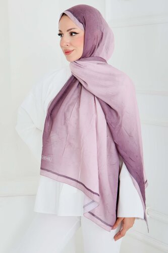 Soft Degrade Bambu Crash Şal Pudra - 27915-PUDRA - 2