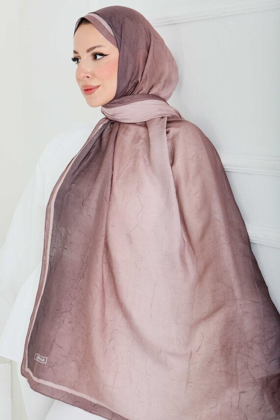 Soft Degrade Bambu Crash Şal Vizon - 27915-VIZON - 3