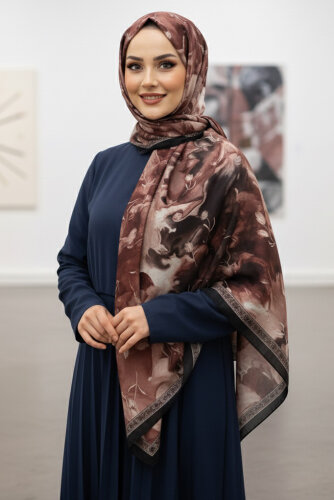 Soft Mist Serisi Pamuk Şal Somon - 27985-SOMON