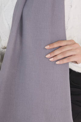 Soft Pamuk Şal Gri - 23352 - 5