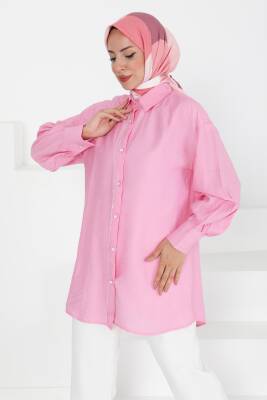 Taş Detaylı Tunik Pembe - 27432 