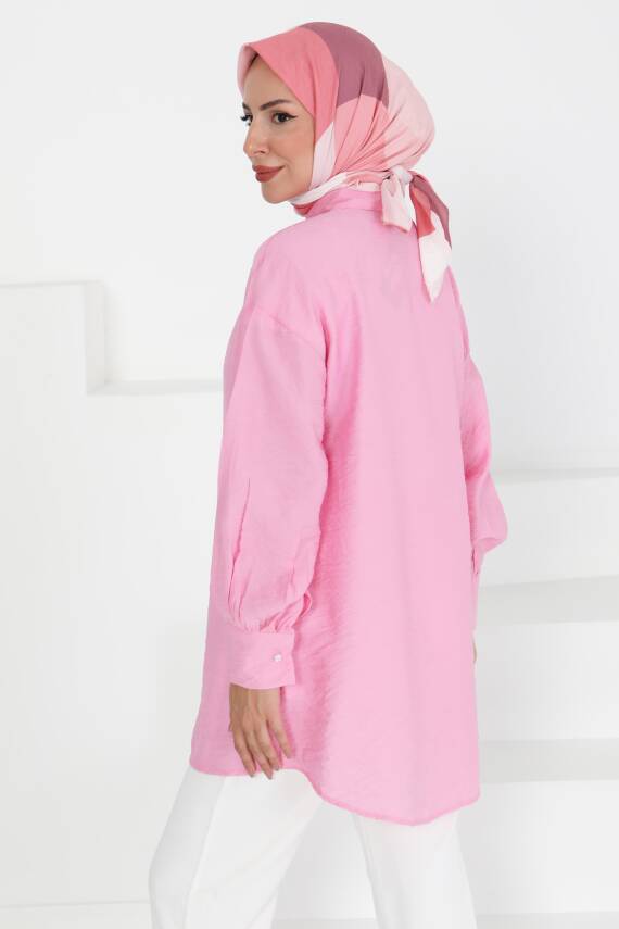 Taş Detaylı Tunik Pembe - 27432 - 5