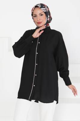 Taş Detaylı Tunik Siyah - 27432 - 2