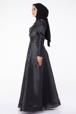 Taşlı Prenses abiye Siyah - 26250 - 4