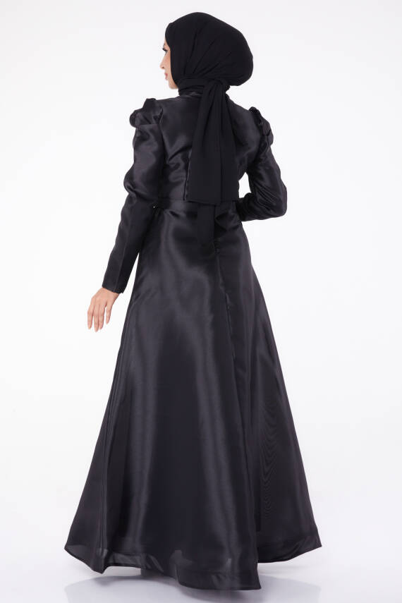 Taşlı Prenses abiye Siyah - 26250 - 5