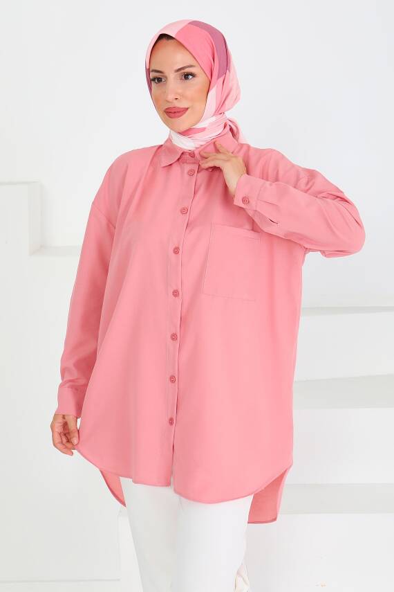 Tek Cepli Gömlek Gül - 27087 - 2