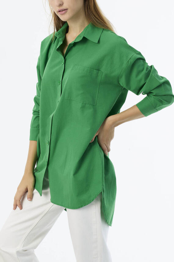 Tek Cepli Gömlek Yesil - 27087 - 10