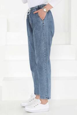 Tensel Pantolon Koyu Mavi - 27163 - 5