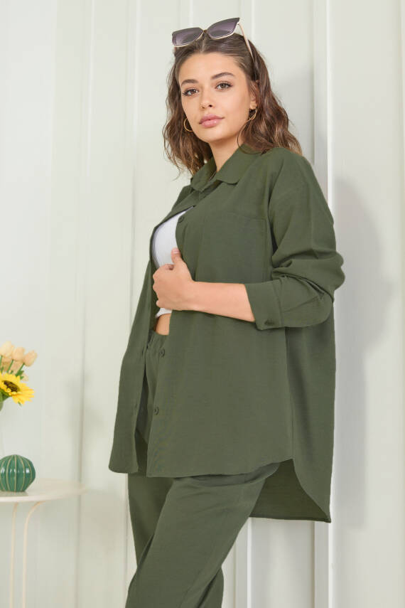 Tunık Pantolon İkili Takım Haki - 27086 - 2