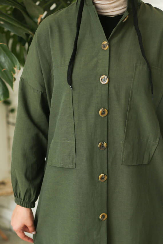 Tunik Pantolon İkİli Takım Haki - 27290 - 5