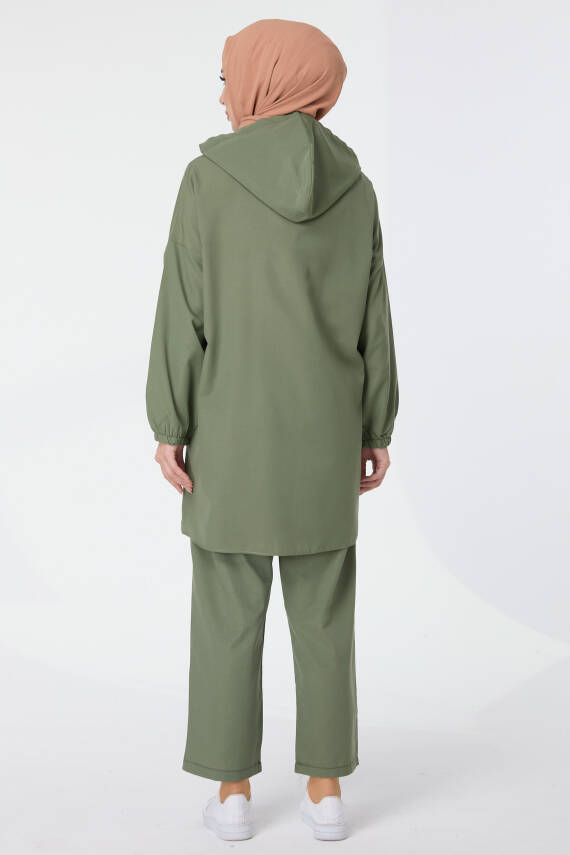 Tunik Pantolon İkİli Takım Haki - 27290 - 6