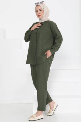 Tunık Pantolon İkili Takım Koyu Haki - 27086 - 1