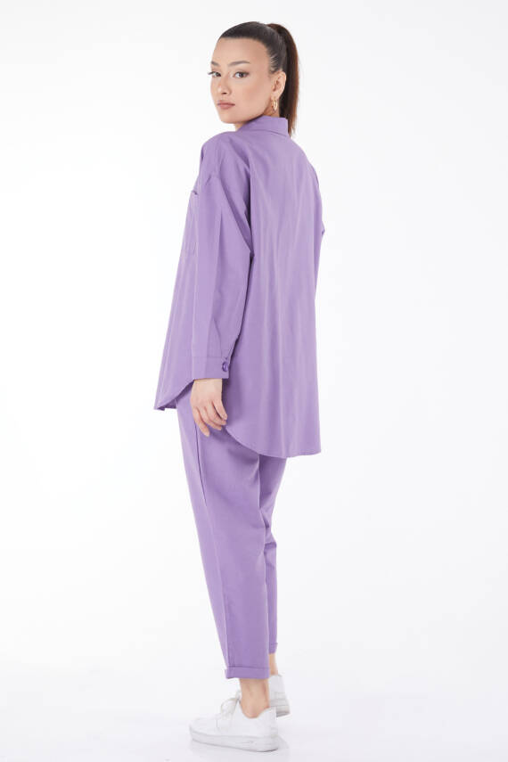 Tunık Pantolon İkili Takım Lila - 27086 - 4