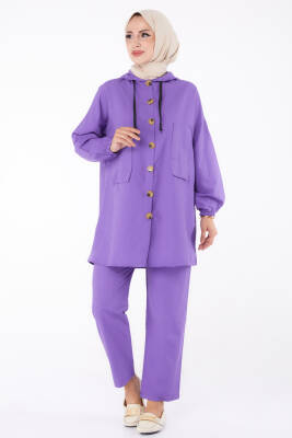 Tunik Pantolon İkİli Takım Lila - 27290 - 2